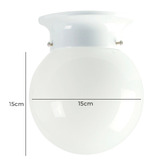 Zander Lighting Pisa Glass Batten Fix Ceiling Light