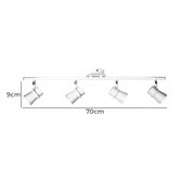 Zander Lighting Bagheria Retro 4 Light Spotlight