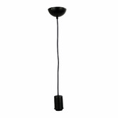 Zander Lighting Black Canosa 1 Light Metal Pendant