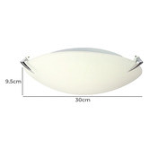 Zander Lighting Cone Frosted Glass Oyster Light