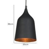 Zander Lighting Tarquinia Teardrop Metal Pendant Light