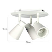 Zander Lighting Rondell 3 Light Metal Spotlight