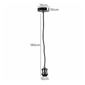 Zander Lighting Ortona Cloth Covered Suspension Cord