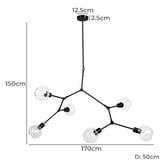Zander Lighting Arkas Glass Pendant Light