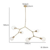 Zander Lighting Arkas Glass Pendant Light