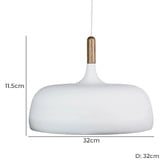 Zander Lighting Alessano-32 Metal &amp; Timber Pendant Light