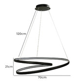 Zander Lighting Cordoue Steel LED Pendant Light