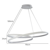 Zander Lighting Cordoue Steel LED Pendant Light