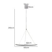Zander Lighting Belmonte Curved CCT LED Pendant Light