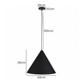 Zander Lighting Darius Large Metal Pendant Light