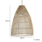Zander Lighting Acquappesa Rattan Pendant Light