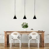 Zander Lighting Vega Steel 3 Light Pendant