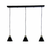 Zander Lighting Vega Steel 3 Light Pendant