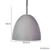 Zander Lighting Formia Scandustrial 20cm Pendant Light
