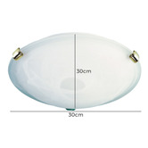 Zander Lighting Sauser Clips Alabaster Oyster Light