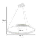 Zander Lighting Bordighera Tri-Colour LED Stainless Steel Pendant Light