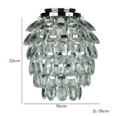 Zander Lighting Ravenna Crystal DIT Batten Fix Ceiling Light