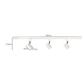 Zander Lighting Alder Aluminium 3 Lamp LED Track Light