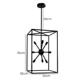Zander Lighting Bressanone 8 Light Glass Pendant