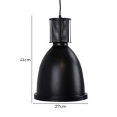 Zander Lighting Black Gilliam Metal Pendant Light