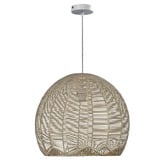 Zander Lighting Robbins Rattan Cane Pendant Light