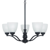 Zander Lighting Claude Frosted Glass 5 Light Pendant