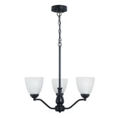 Zander Lighting Claude Frosted Glass 3 Light Pendant