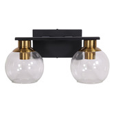 Zander Lighting Proteus Glass 2 Light Wall Sconce