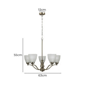 Zander Lighting Claude 5 Light Pendant