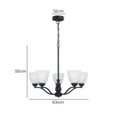 Zander Lighting Claude 5 Light Pendant