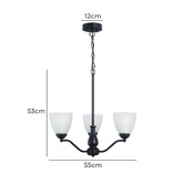Zander Lighting Claude 3 Light Pendant