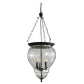 Zander Lighting Paxton Glass 3 Light Pendant
