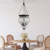 Zander Lighting Paxton Glass 3 Light Pendant