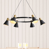 Zander Lighting Halle Steel 6 Light Pendant