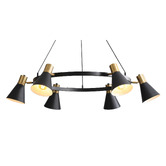 Zander Lighting Halle Steel 6 Light Pendant