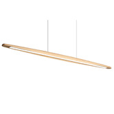 Zander Lighting Irvin Ash wood LED Linear Pendant Light