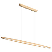 Zander Lighting Irvin Ash wood LED Linear Pendant Light