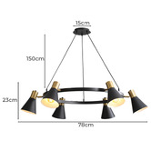 Zander Lighting Halle 6 Light Pendant