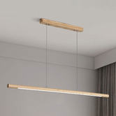 Zander Lighting Lachlan Ash wood LED Linear Pendant Light