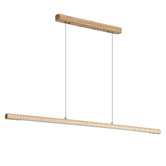 Zander Lighting Lachlan Ash wood LED Linear Pendant Light