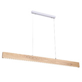 Zander Lighting Marcel Ash Wood LED Linear Pendant Light