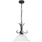 Zander Lighting Armerina 1 Light Glass Pendant