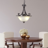 Zander Lighting Bronze 3 Light Pendant