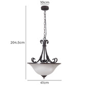 Zander Lighting Bronze Scicli 3 Light Pendant