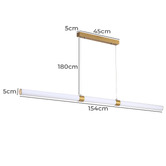 Zander Lighting Nikita Steel LED Linear Pendant Light