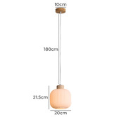 Zander Lighting Larisa Pine wood Pendant Light