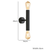 Zander Lighting Alina 2 Light Wall Sconce | Temple & Webster