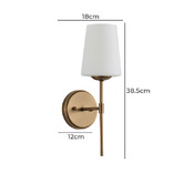 Zander Lighting Elihu Frosted Glass Wall Sconce