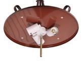 Zander Lighting Bennet Bronze Steel 3-Light Ceiling Light