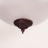 Zander Lighting Bennet Bronze Steel 3-Light Ceiling Light